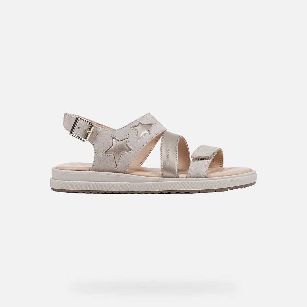 Geox Sandals Beige Rebecca - Geox Girls Shoes - EYLIPT570